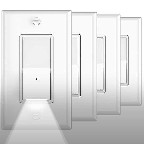 8 4 Pack SOZULAMP Illuminated Light Switch-Esay to Install