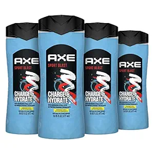 Axe Body Wash Charge & Hydrate Sports Blast Energizing Citrus Scent Men's Body Wash